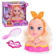 Манекен для создания причесок Oubaoloon с подвижной головой и аксессуарами, в коробке (6604C)