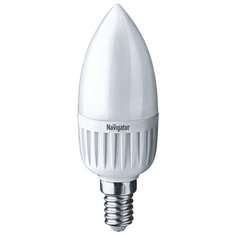 ЛАМПА СВЕТОДИОДНАЯ (LED) "ОНЛАЙТ" C37 СВЕЧА 08W 4000 К E14, МАТОВ., ХОЛ. СВЕТ 71 633