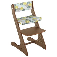 Растущий стульчик Конёк Горбунёк Стандарт с подушками, орех/листья