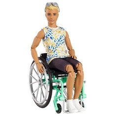 Кукла Barbie Игра с модой Кен в инвалидном кресле, GWX93