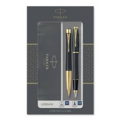 Набор подарочный Parker Urban Core - Muted Black GT, ручка перьевая+ручка шариковая