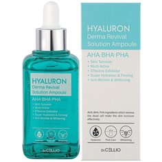 Гиалуроновая сыворотка с кислотами Dr. CELLIO Hyaluron Derma Revival Solution Ampoule (50 мл)