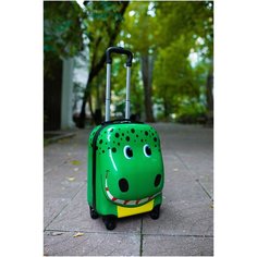 Чемодан детский "крокодил" PROFFI TRAVEL PH11042, ABS пластик + PC, 4-х колесный
