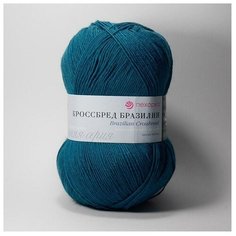 Пряжа Пехорка Кроссбред Бразилии, 50 % мериносовая шерсть, 50 % акрил, 100 г, 500 м, 5 шт., 591 лагуна
