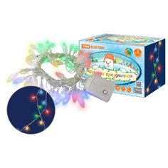 Гирлянда светодиодная "Шишки" 50LED, 5м, 8 режимов, многоцвет., прозр. шнур, 250 В, TDM Electric (SQ0361-0050)
