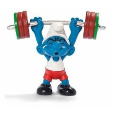 Фигурка Schleich Смурфик штангист 20737, 6 см