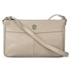 Сумка кросс-боди женская Afina, натуральная кожа, капучино