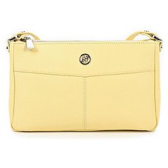 Сумка кросс-боди женская Afina, натуральная кожа, ваниль