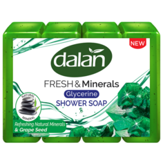 Мыло для душа Dalan Fresh & Minerals "Виноградные косточки", 4*150 г.