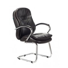 Стул Бюрократ T-9950AV, металл/искусственная кожа, цвет: черный