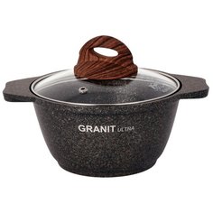 Кастрюля Kukmara Granit ultra, 1 л, granit original