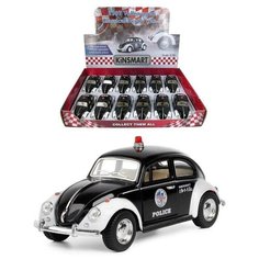 Металлическая машинка Kinsmart 1:32 1967 Volkswagen Classical Beetle (Police) KT5057DP инерционная