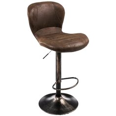 Стул Woodville Hold, металл/искусственная кожа, цвет: vintage brown