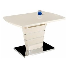 Стол кухонный Woodville Space 120, раскладной, ДхШ: 120 х 80 см, длина в разложенном виде: 160 см, бежевый