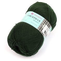 Пряжа Пехорка Бисерная, 100 % акрил, 100 г, 450 м, 5 шт., 10 тайга