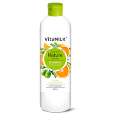 Шампунь для волос VITAMILK Super Nature (апельсин, олива и молоко), 500 мл