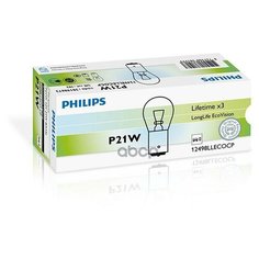 Лампа 12 В 21 Вт 1- Контактная Металлический Цоколь Long Life 10 Шт. Philips Philips арт. 12498LLECOCP