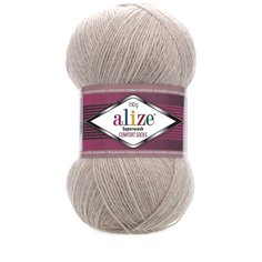 Alize Пряжа Alize Superwash Comfort Socks (75% шерсть, 25% полиамид) 100 г 420 м, 152 бежевый меланж