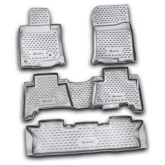 Коврики в салон TOYOTA Land Cruiser Prado 12/2009-2013, 5 шт., 7 мест (полиуретан) Element