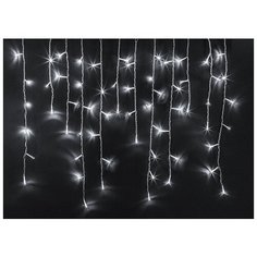 Гирлянда Navigator бахрома NGF-I01-100, 200 х 50 см, 100 ламп, белый/прозрачный провод