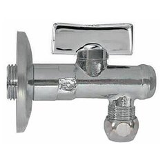 Кран шаровой угловой Bugatti Minnesota с фильтром 1/2"xМ10 бабочка (08750001)