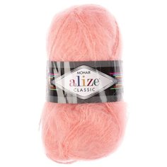 Пряжа Alize Mohair classic, 24 % шерсть, 25 % мохер, 51 % акрил, 100 г, 200 м, 145 персиковый