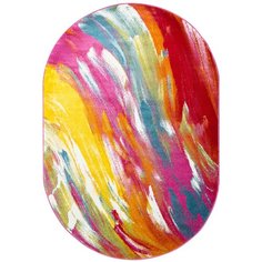 Недорогой синтетический ковер Crystal Merinos 2948- Multicolor овал (200*300 см)