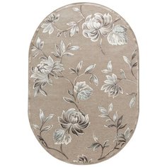 Бельгийский вискозный ковер с рельефом Venezia RV356- R113 овал (200*290 см) Ragolle