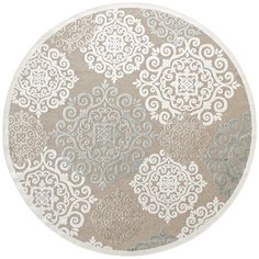 Бельгийский вискозный ковер с рельефом Venezia RV318- R117 круг (200*200 см) Ragolle