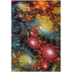 Недорогой синтетический ковер Crystal Merinos C016- Multicolor прямоугольник (160*230 см)