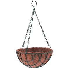 Кашпо PALISAD подвесное с вкладышем из коковиты 69017 30 см зелeный