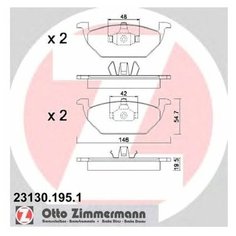 Комплект тормозных колодок Zimmermann 23130.195.1