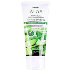 Пенка для умывания алоэ JIGOTT Natural ALOE Foam Cleansing, 180 мл