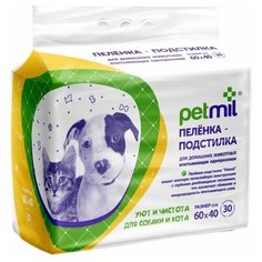 Пеленки Petmil впитывающие 60*40 см 30 шт 0913 (10 шт)