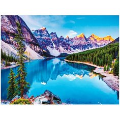 Картина стразами (алмазная мозаика) 60*80 см, остров сокровищ "Горный пейзаж", без подрам., 662454