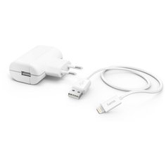 Сетевое зар.устр. Hama H-183265 2.4A для Apple кабель Apple Lightning белый 00183265