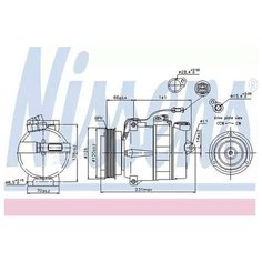 NISSENS 89054 NS89054_компрессор кондиционера\ Audi A6 2.6-2.8 94