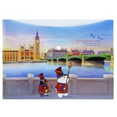 Папка-конверт на кнопке А4 COMIX Little Polo Bear, Великобритания Биг-Бен