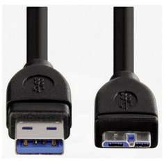 Кабель USB 3.0 A-micro USB B (M-M), 1.8 м экранированный 5 гбит/с 1зв черный Hama H-54507