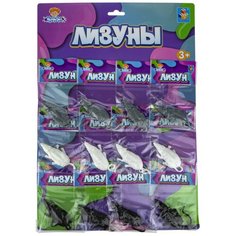 Лизун 1TOY "Мелкие пакости", мышь 13 см, 3 цвета, 12 ОРР пакетов на блистере