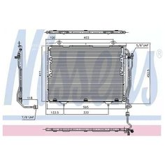 NISSENS 94376 Радиатор кондиционера