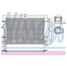 NISSENS 94665 Радиатор кондиционера