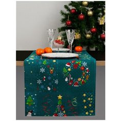 Дорожка на стол из рогожки "Всё себе"; Чудесные истории; Размер: 45 х 145