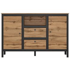 Комод Black Red White Лофт KOM2D2S/150