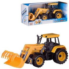 Машинка "Трактор", пластмассовая, инерционная, 28x11,5x12см Junfa Toys