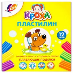 Пластилин ЛУЧ Кроха 12 цветов, плавающий