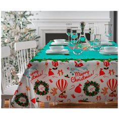 Скатерть Сирень "Рождество приходит", прямоугольная, 145 х 120 см