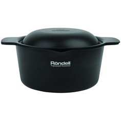 Кастрюля Rondell Trumpf 4,2 л, мерцающий черный