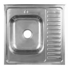 Мойка накладная Largo M 0,5 мм (SUS 201) мат. AV Engineering (сушилка с правой стороны) (AVESO4M5S1)