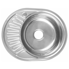 Мойка врезная Goccia M 0,6 мм (SUS 201) мат. AV Engineering (сушилка с левой стороны) (AVESM2M6S2)